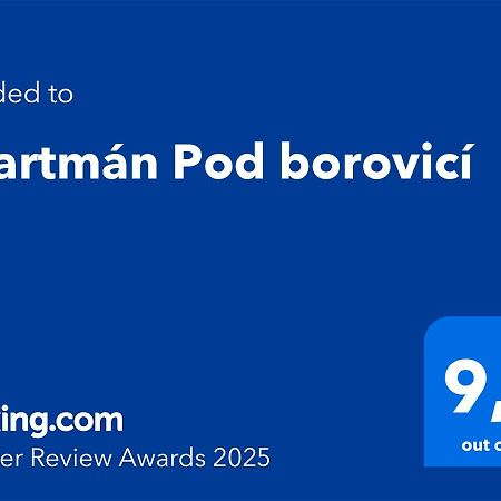 Apartman Pod Borovici Kovalovice Dış mekan fotoğraf